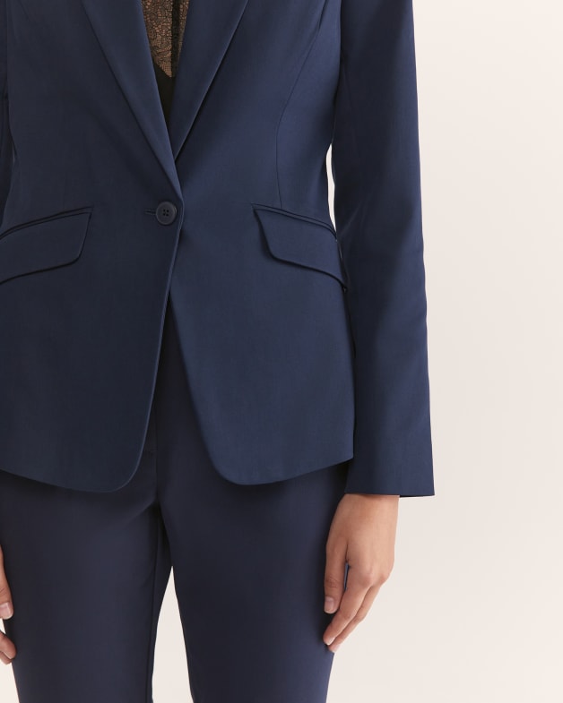 Women's Navy Blue Suit Jacket