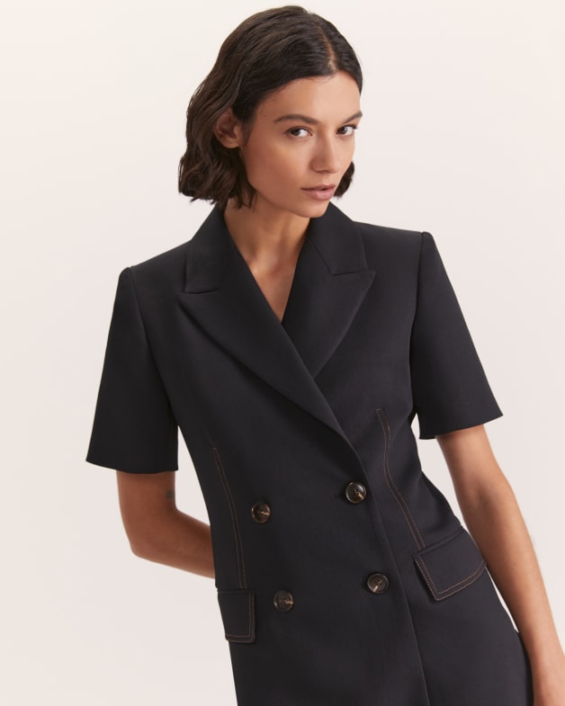 Gray deals blazer dress