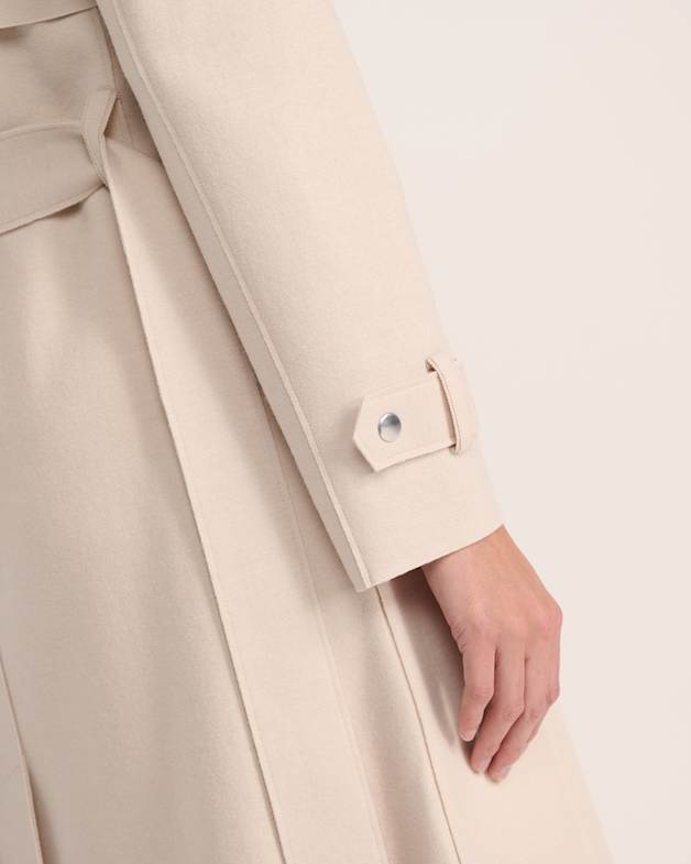 Karla Wool Longline Trench Coat SABA