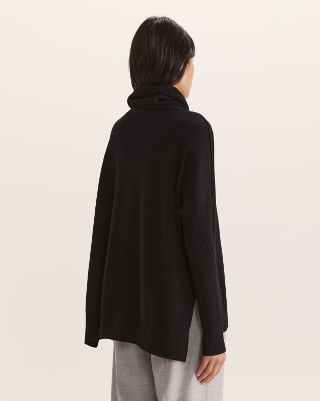 Claudia Merino Wool Roll Neck Knit SABA