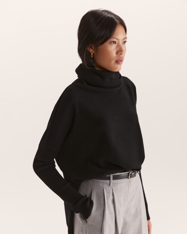Saba claudia roll neck top