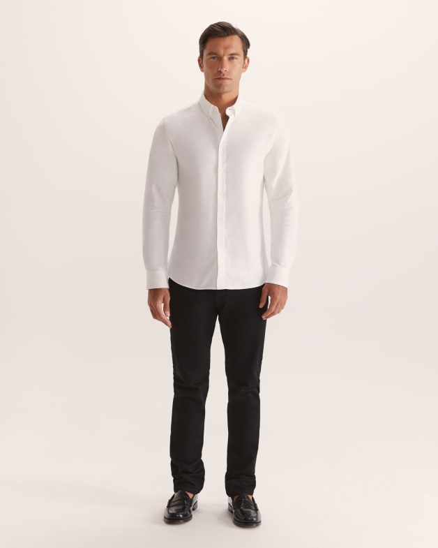 Sam Oxford Shirt in White SABA