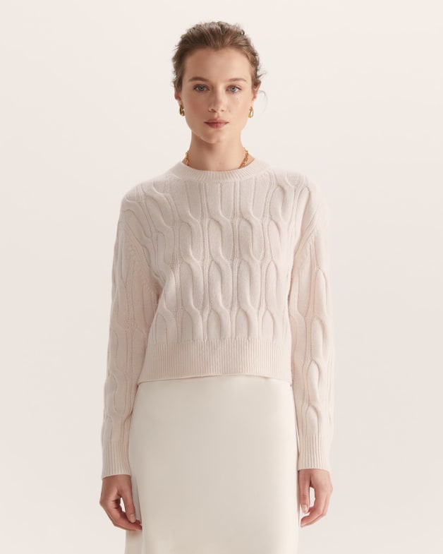 Wool white sweater on sale