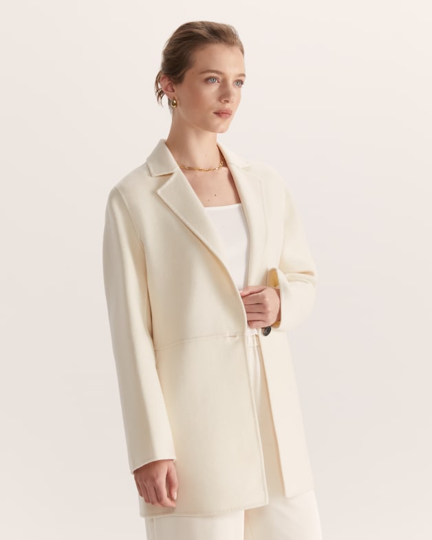 White longline jacket on sale
