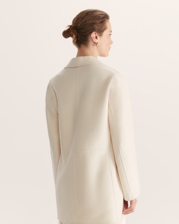 Ivory longline jacket on sale