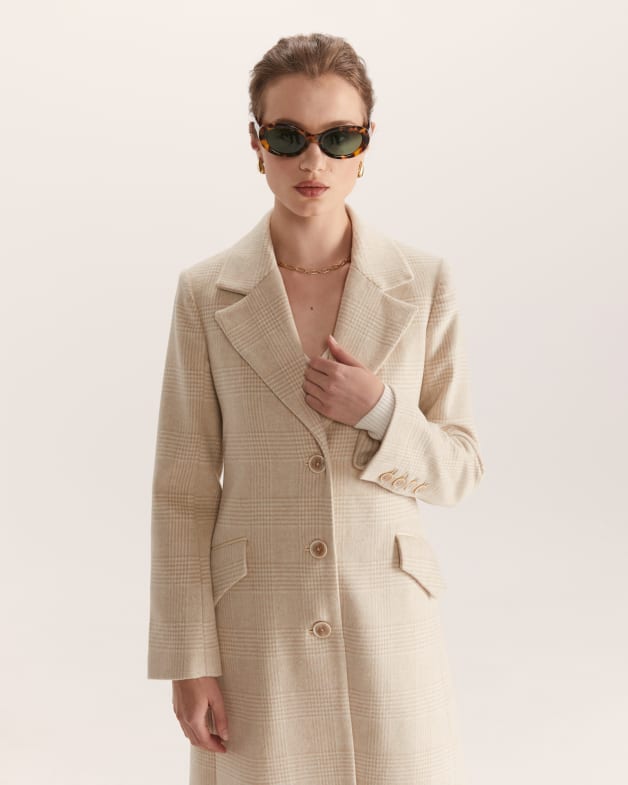 Wool mix overcoat on sale