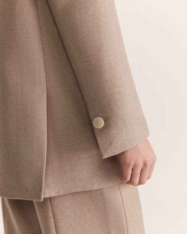 Prudence Wool Blazer in Truffle SABA