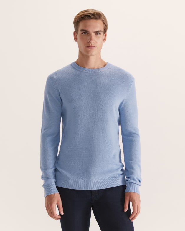 Wool crew neck sales
