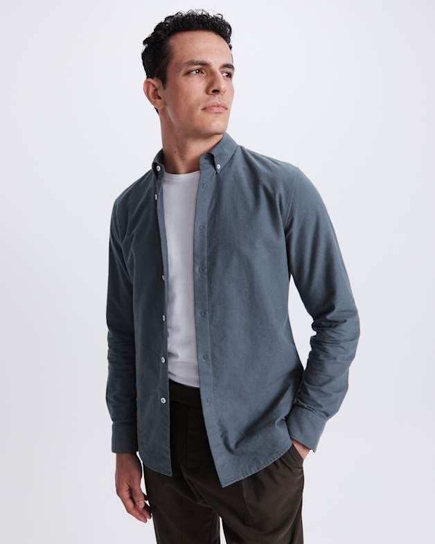 Sam Oxford Shirt in Petrol SABA