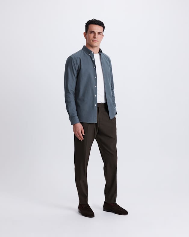 Sam Oxford Shirt in Petrol SABA