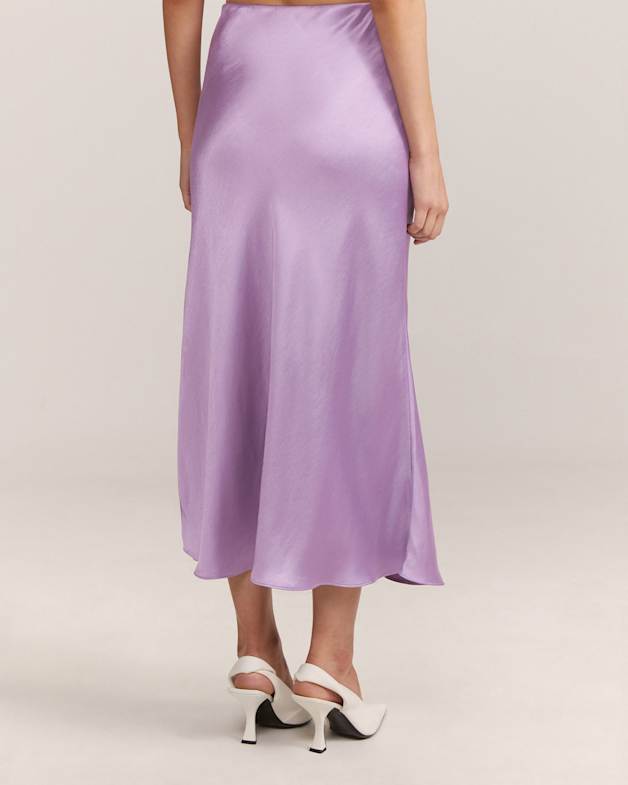 Satin midi skirt 04 top