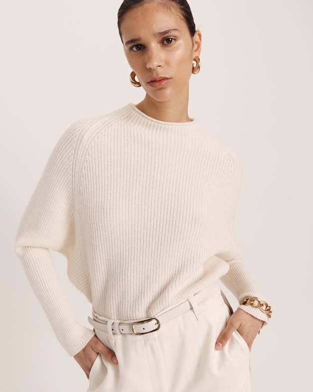 White batwing sweater online