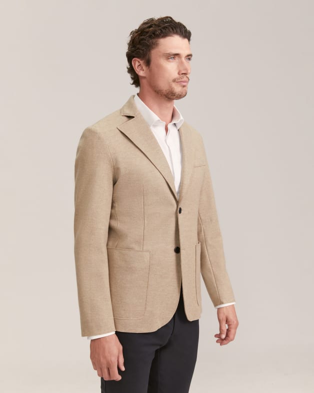 Karl Wool Item Blazer in Oatmeal SABA