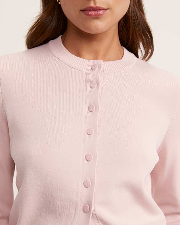 Blush knit cardigan cheap