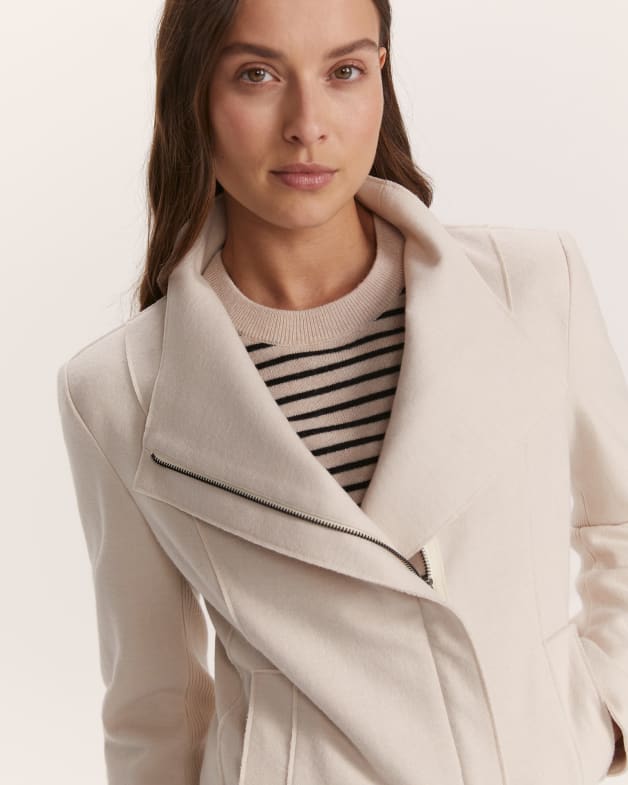 Wool moto jacket women's hotsell