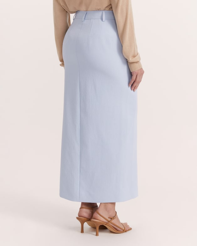 Light blue midi skirt shop