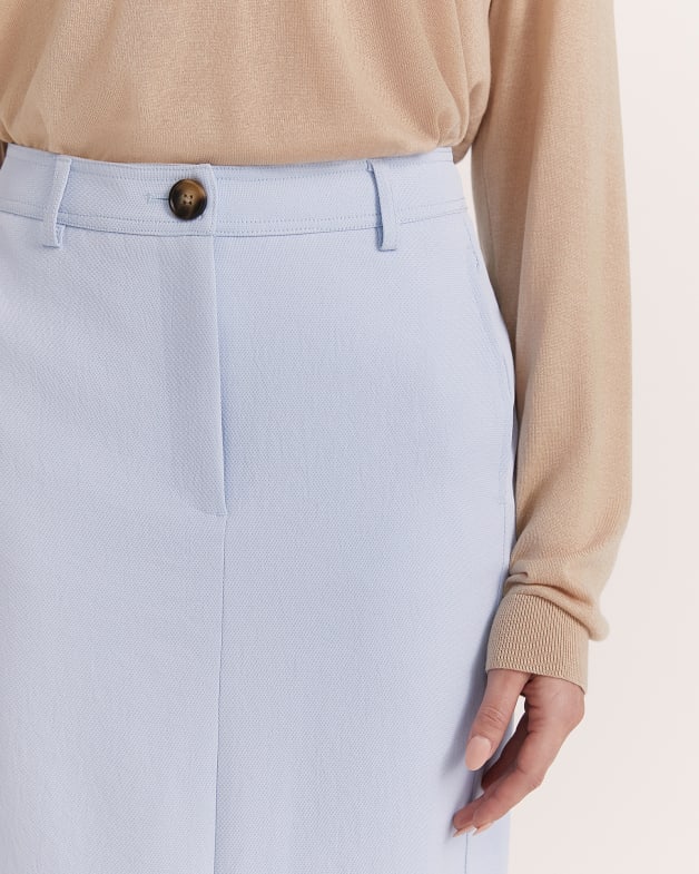 Dharma Midi Skirt in Light Blue SABA