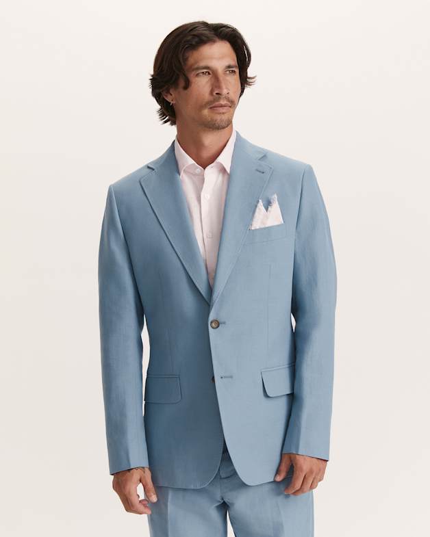 Dusty blue suit jacket shop