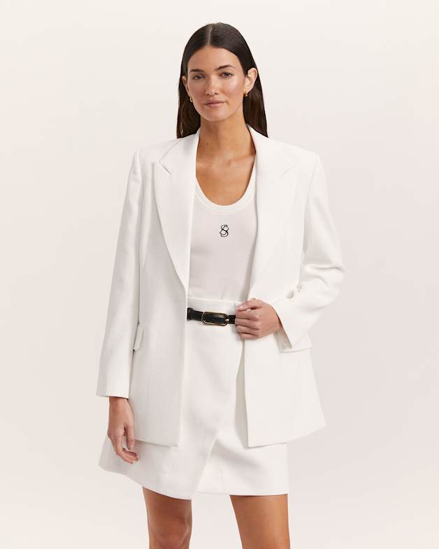 Dharma Longline Blazer in Alabaster SABA