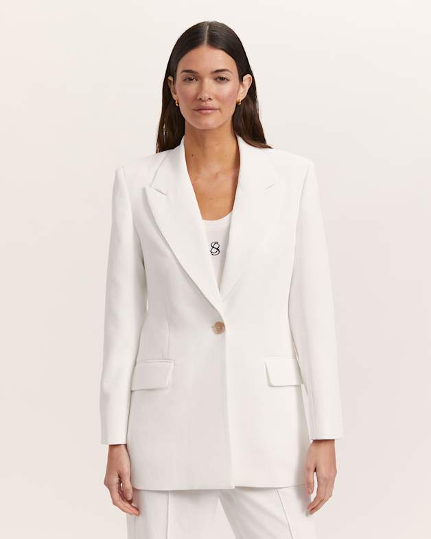 Dharma Longline Blazer in Alabaster SABA