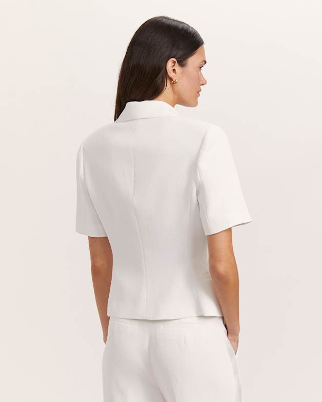 White short sleeve jacket online