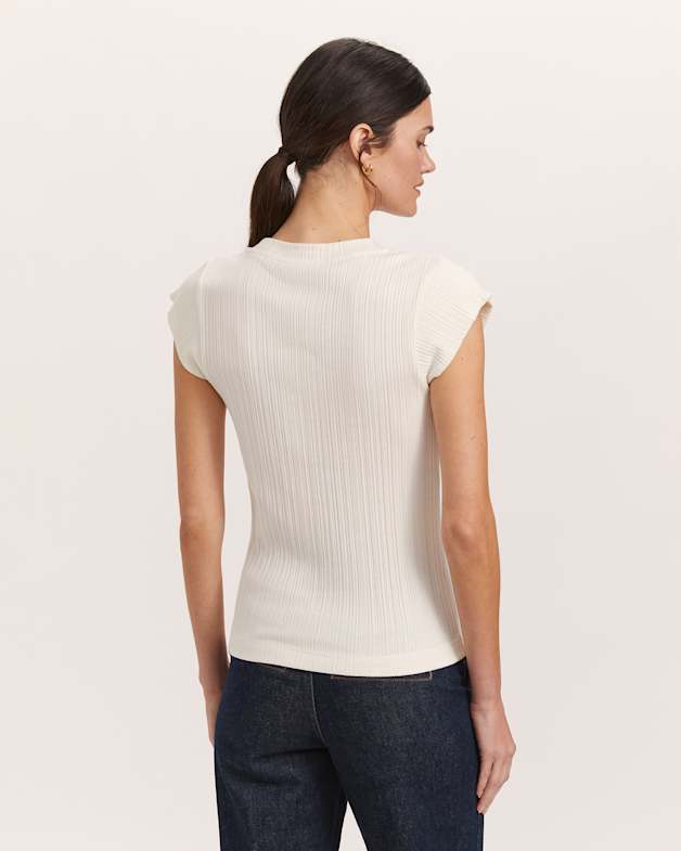 Cap sleeve white shirt outlet