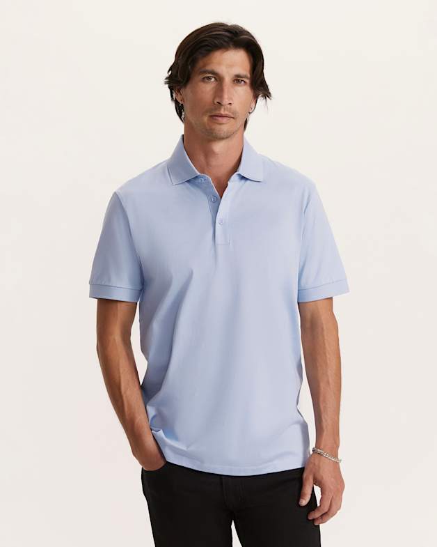 Mercerised polo sales