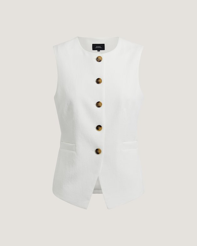 White longline vest cheap