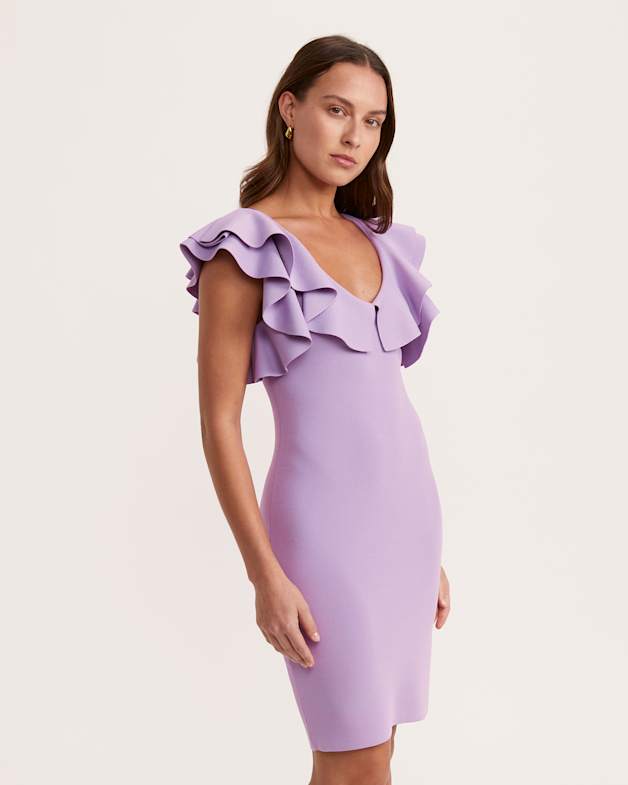 Mia Milano Knit Dress in Violet SABA