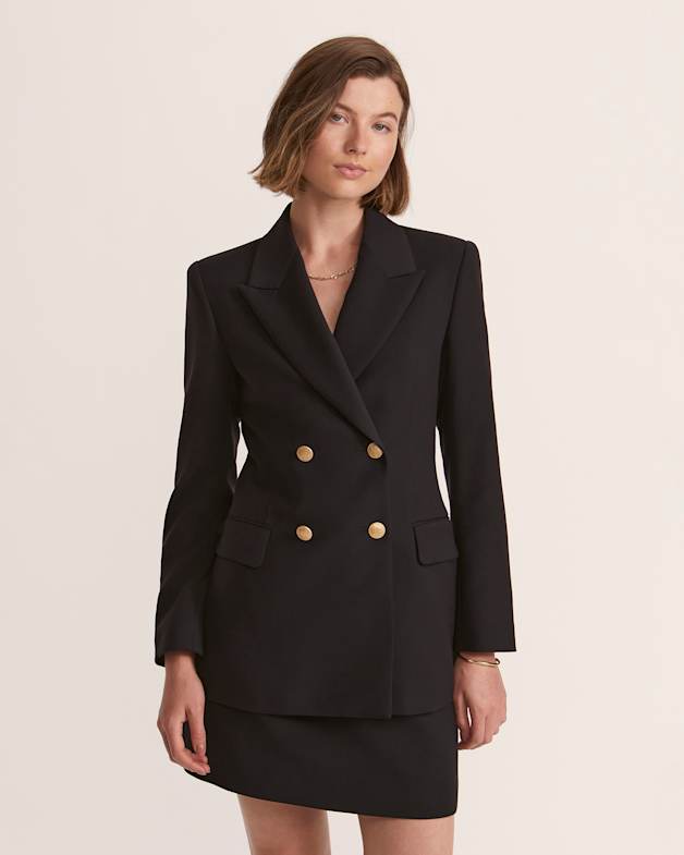 Wool double breasted suit discount