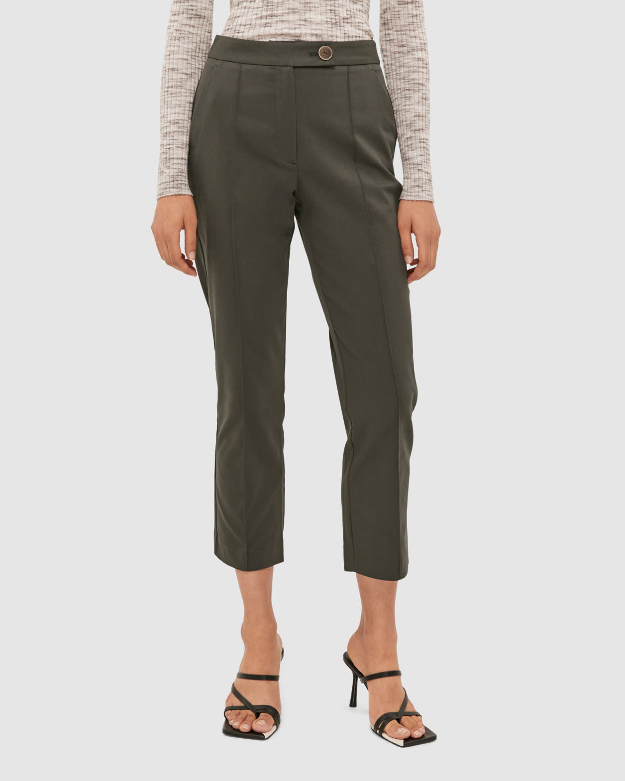 Straight Leg Pant in FOREST