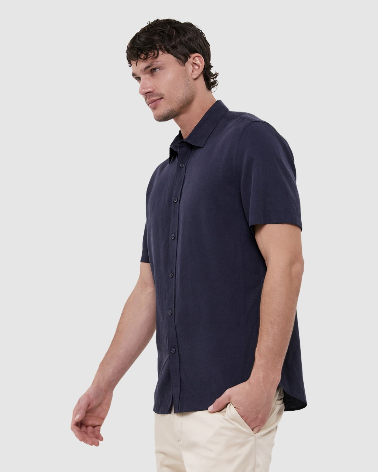 Sterne Short Sleeve Classic Shirt in INK