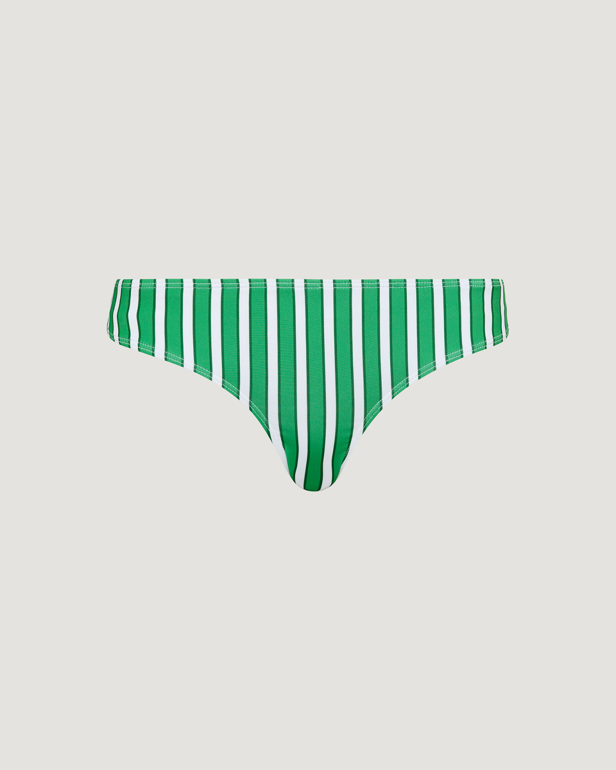 Tilda Bikini Classic Pant in EMERALD/WHITE