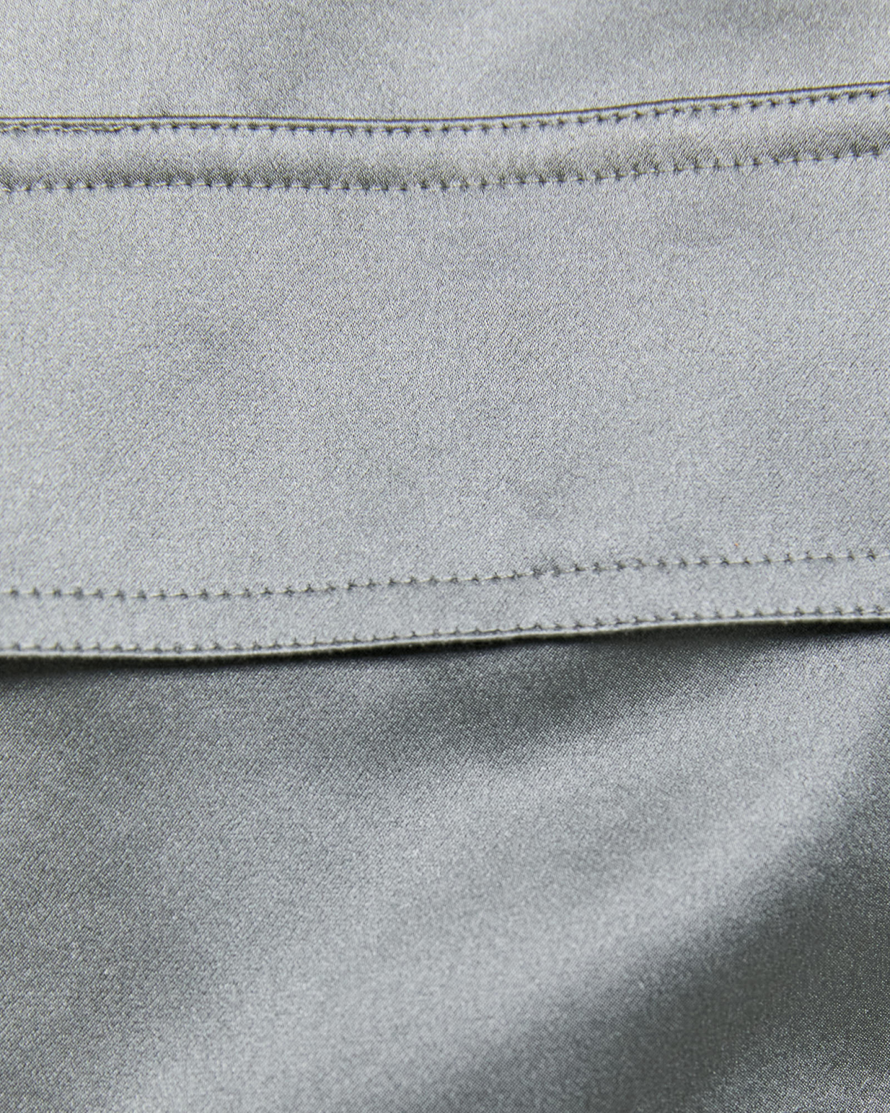 Freya Silk Pocket Shirt in FOSSIL