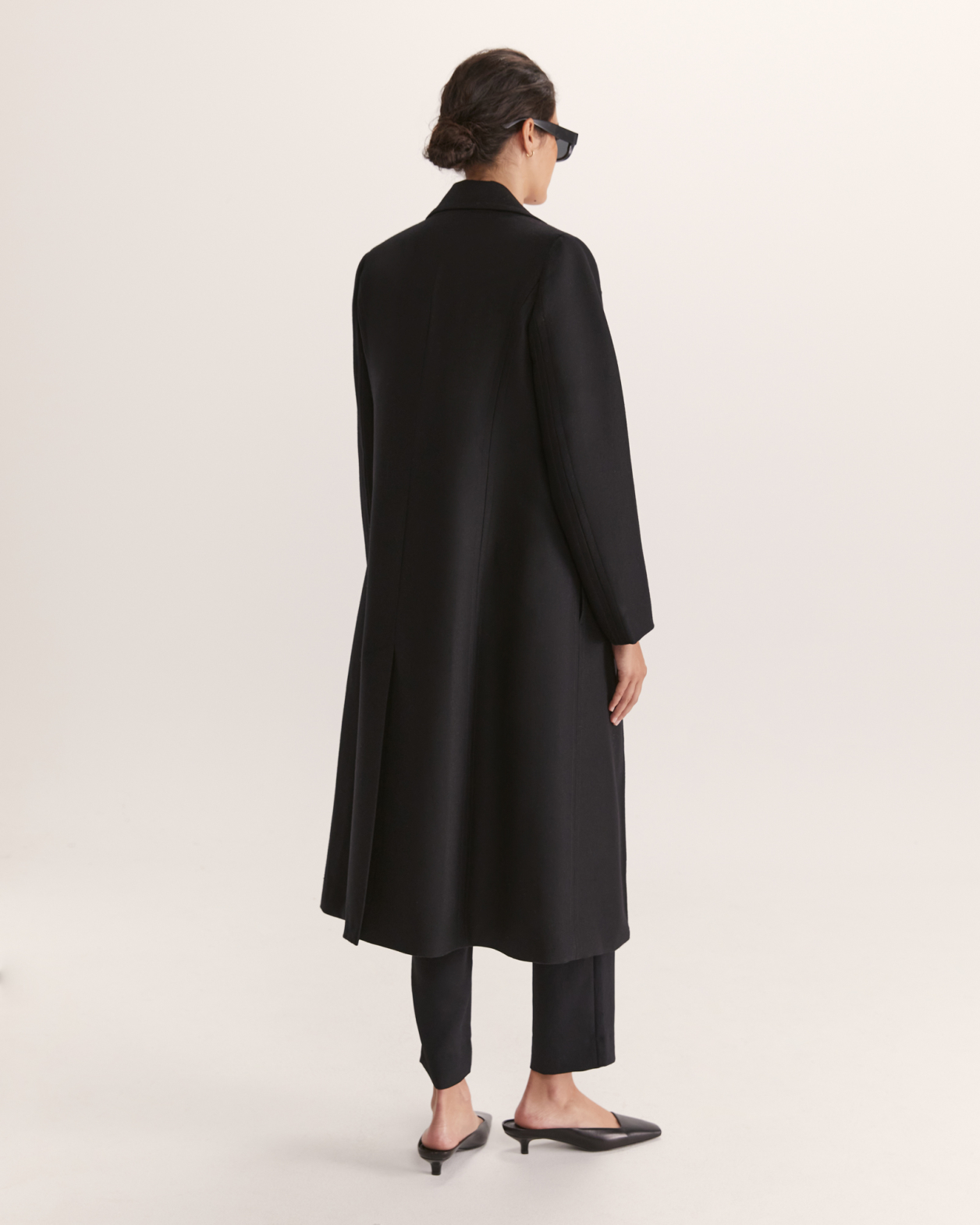 Prudence Long Coat in BLACK