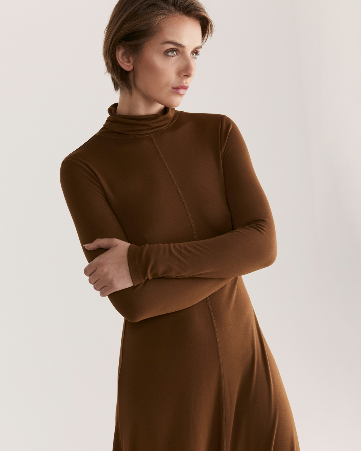 Sienna Long Sleeve Maxi Dress in CLOVE