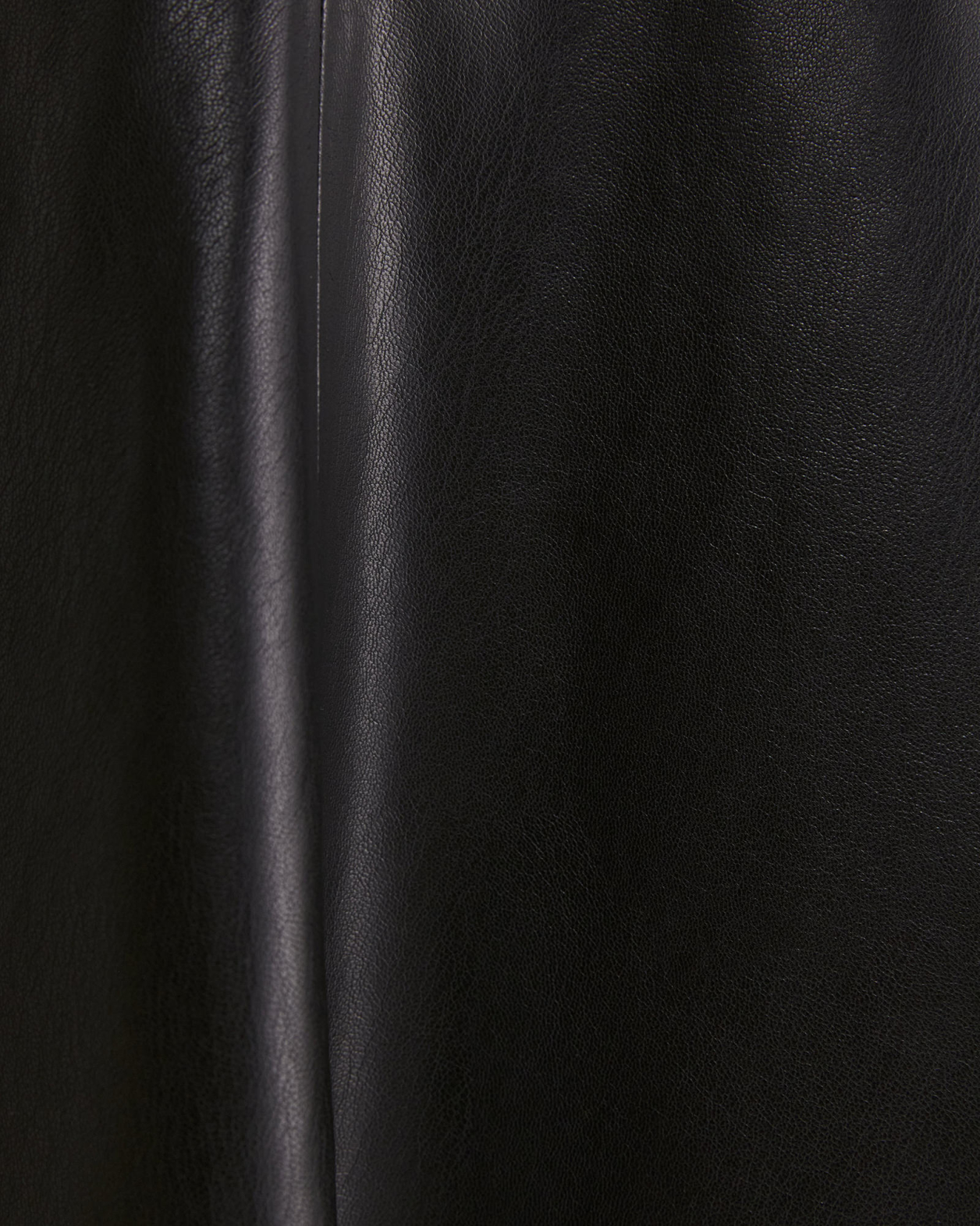 Mimi Vegan Leather Wrap Dress in BLACK