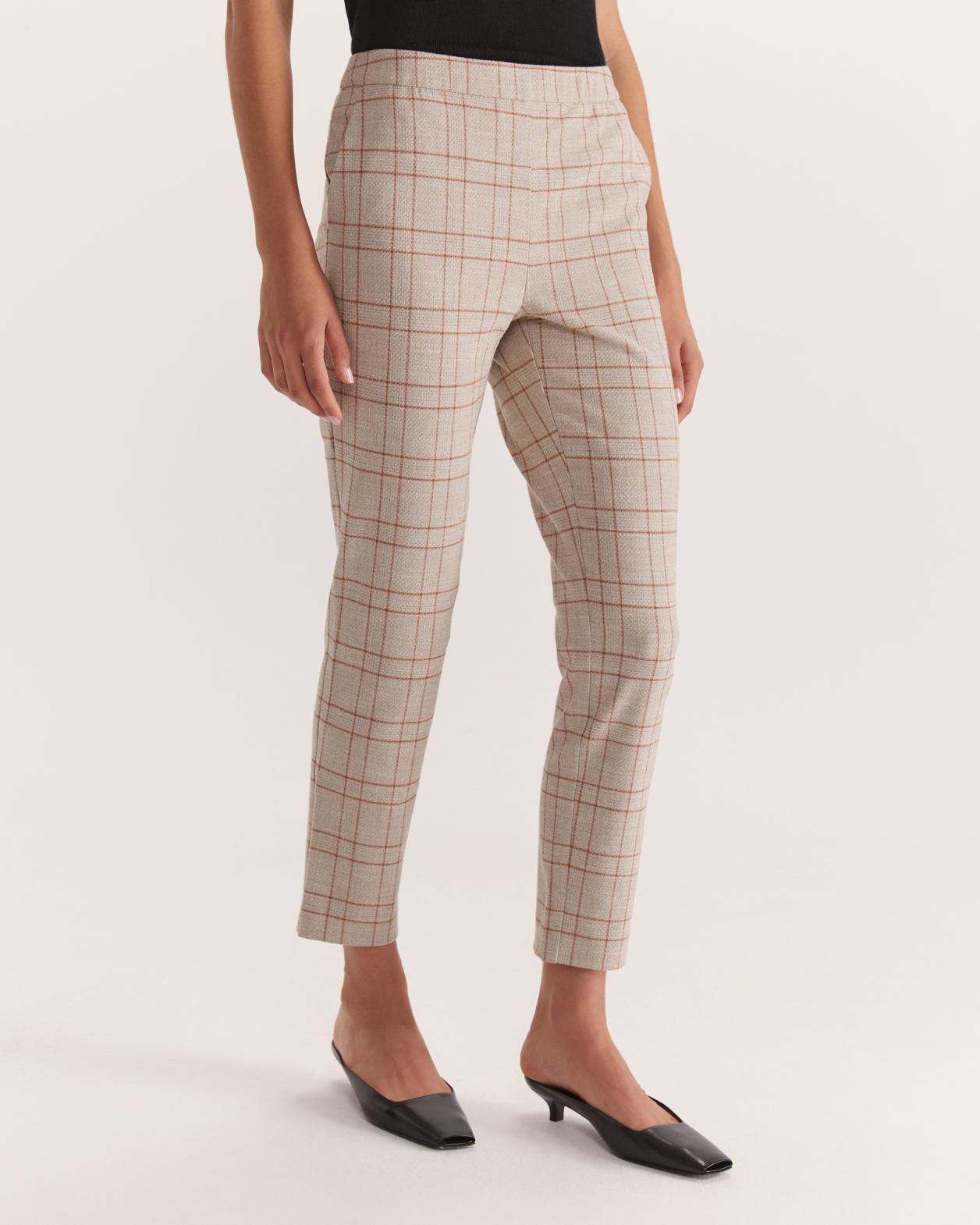 Anastasia Check Pull On Pant in MULTI