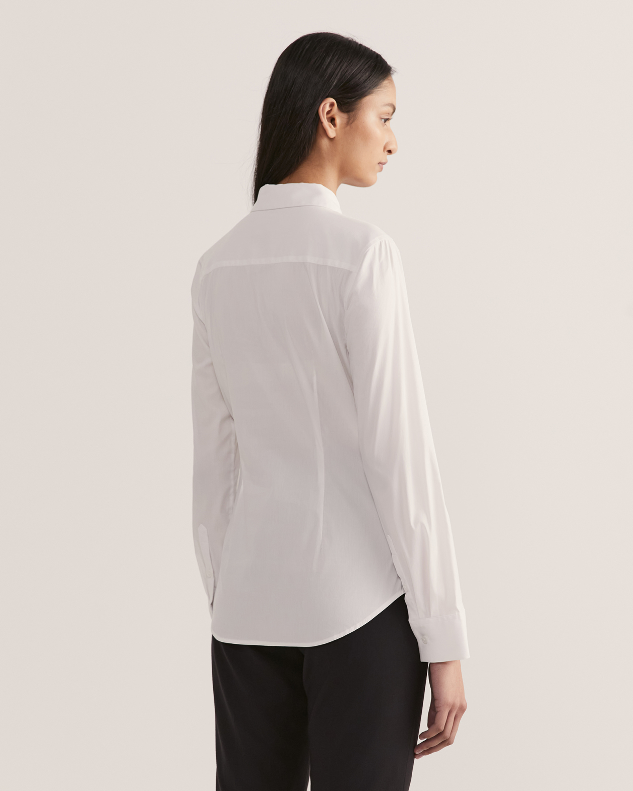 Lottie Fitted Shirt in WHITE