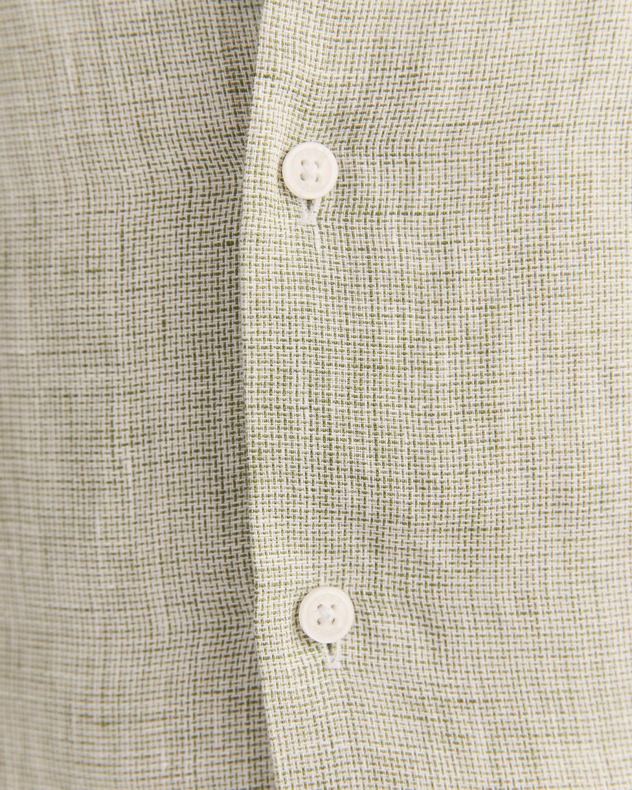 Anderson Classic Yarn Dyed Linen Shirt in GREEN