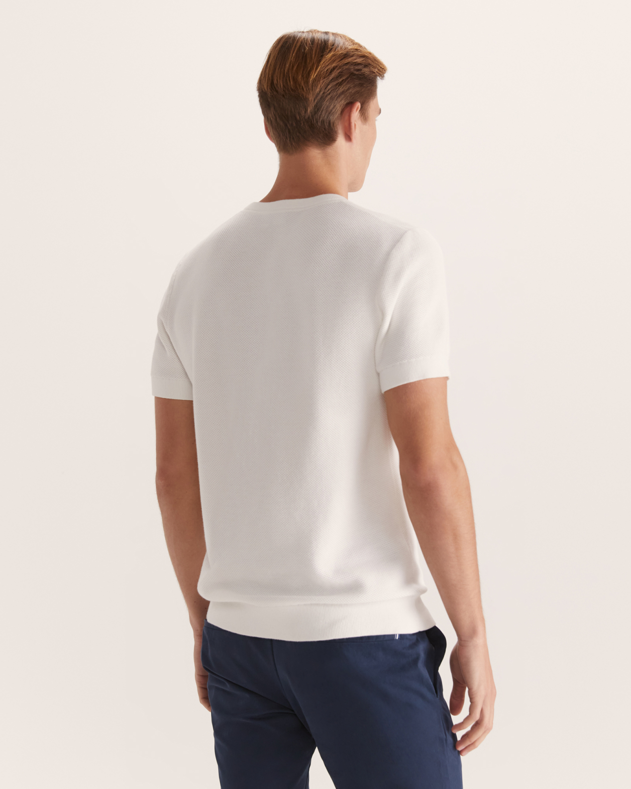 Como Knitted Tee in WHITE