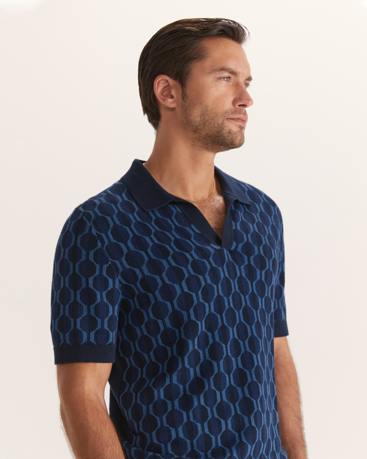Syracuse Knit Polo in NAVY