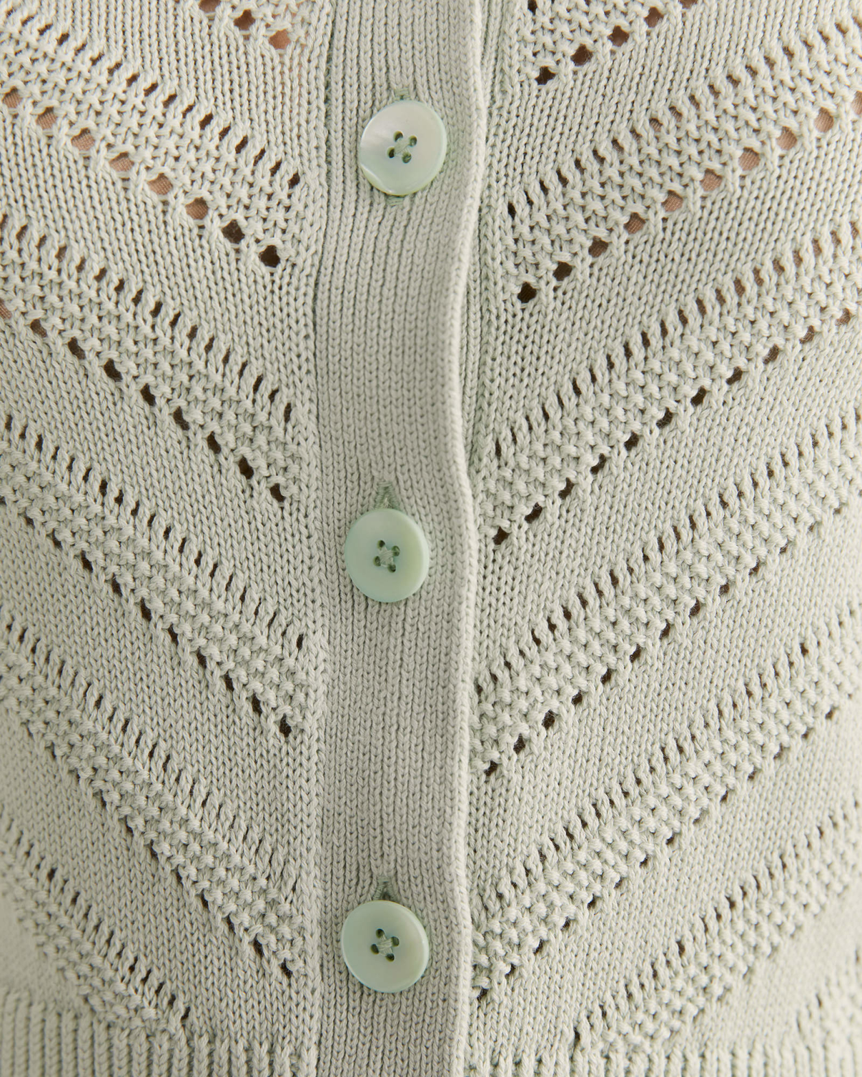 Cassie Cotton Crochet Top in MINT