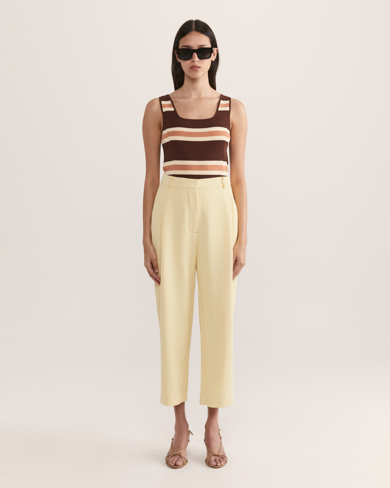 Dharma Tuck Front Culotte in DAFFODIL