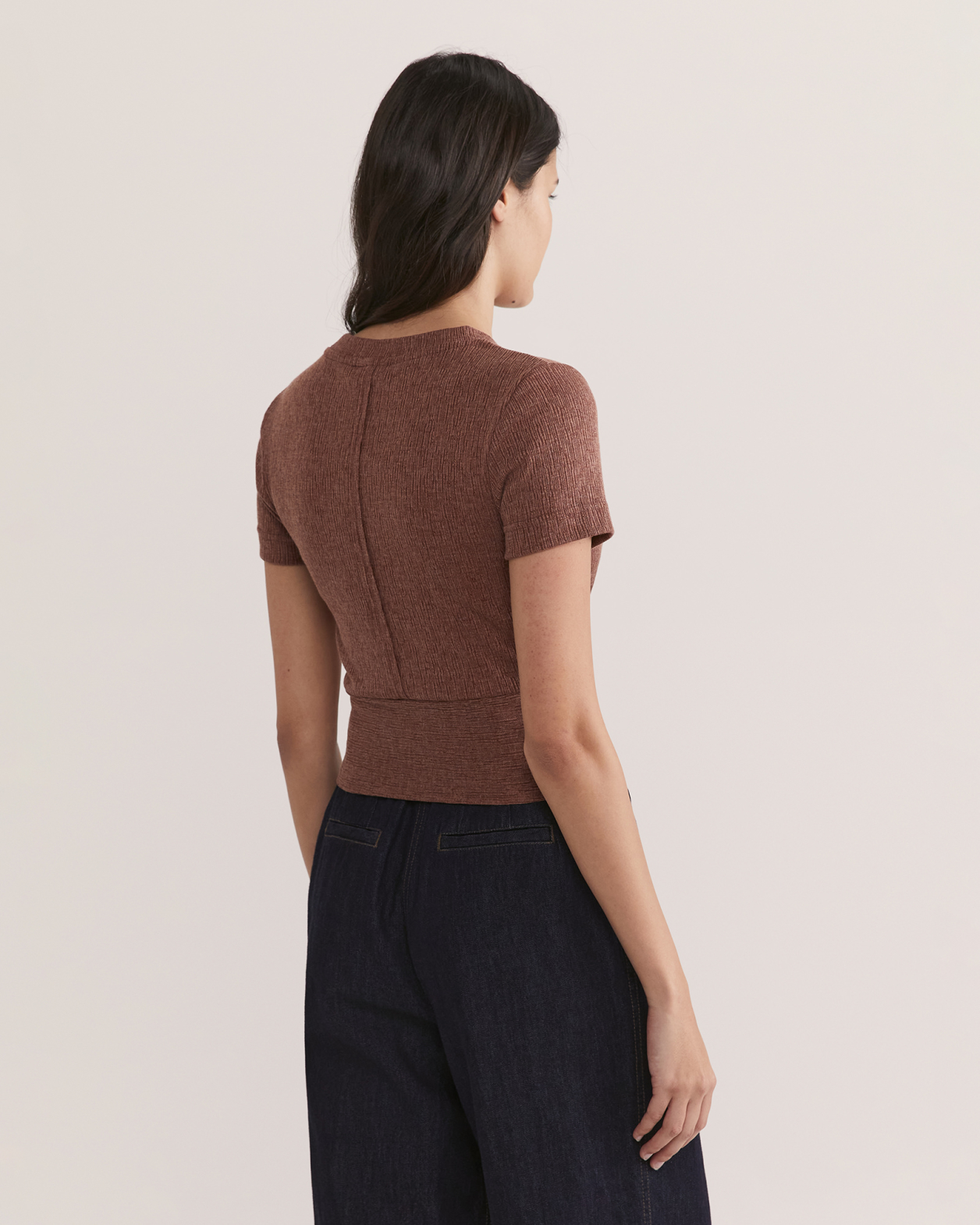 Xanthe Twist Front Top in MAHOGANY