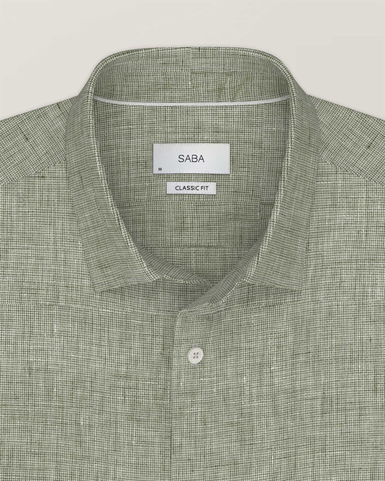 Anderson Classic Yarn Dyed Linen Shirt in GREEN
