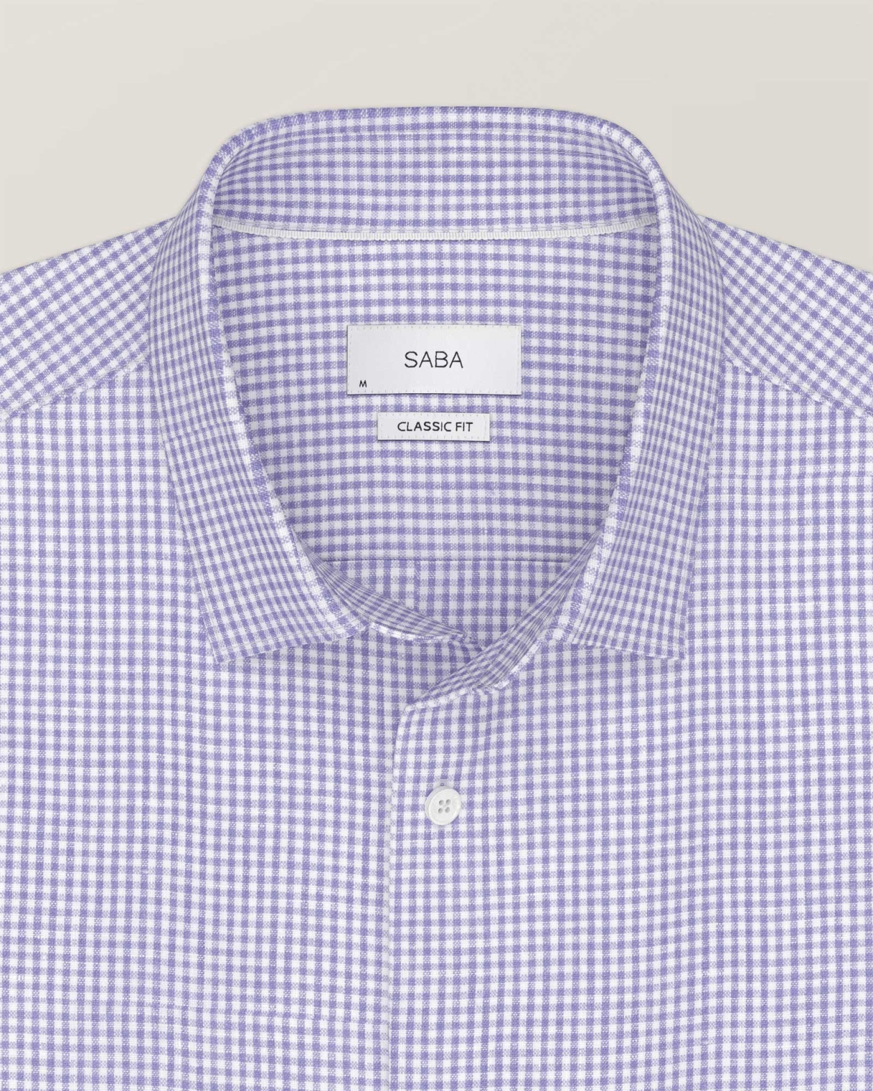 Anderson Long Sleeve Classic Check Shirt in PERIWINKLE
