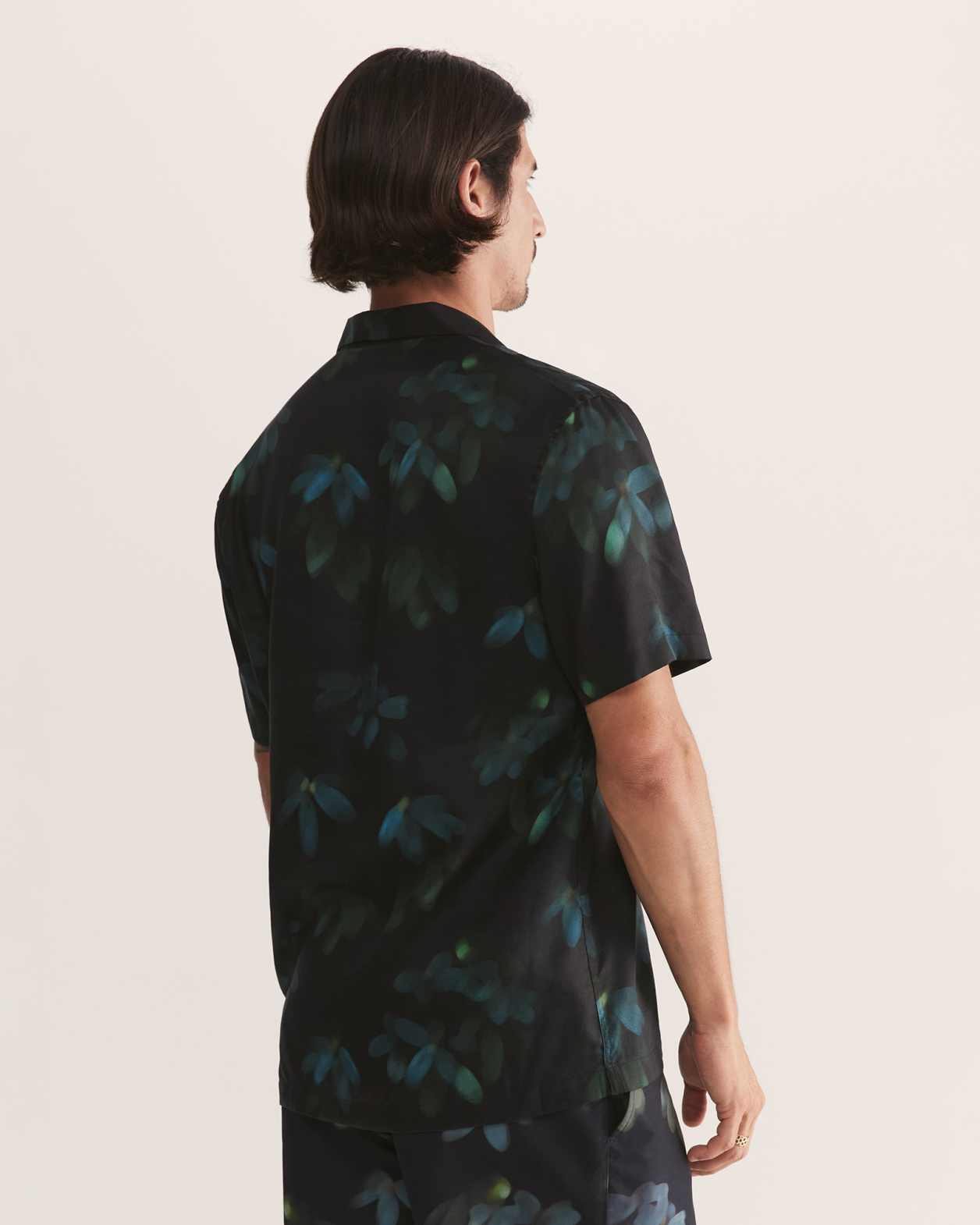 Braque Short Sleeve Resort Print Shirt in BLACK MULTI