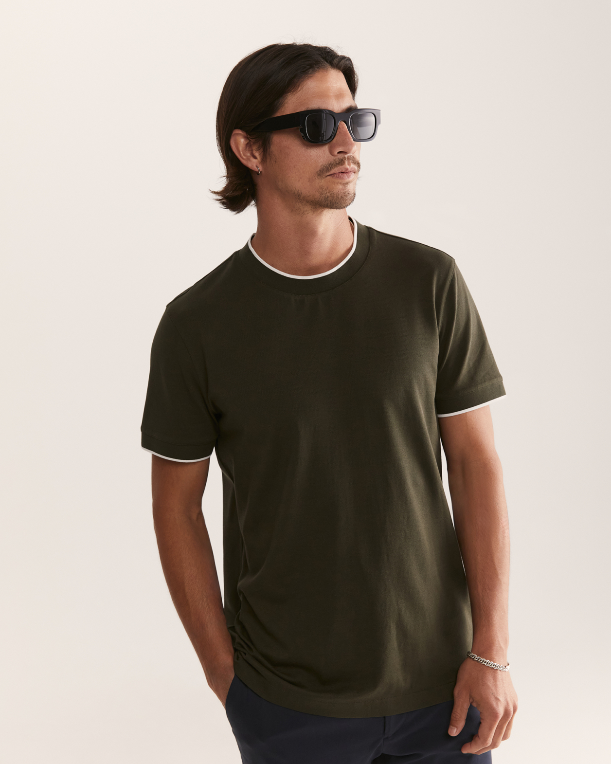 Andy Tipped Crew in KHAKI