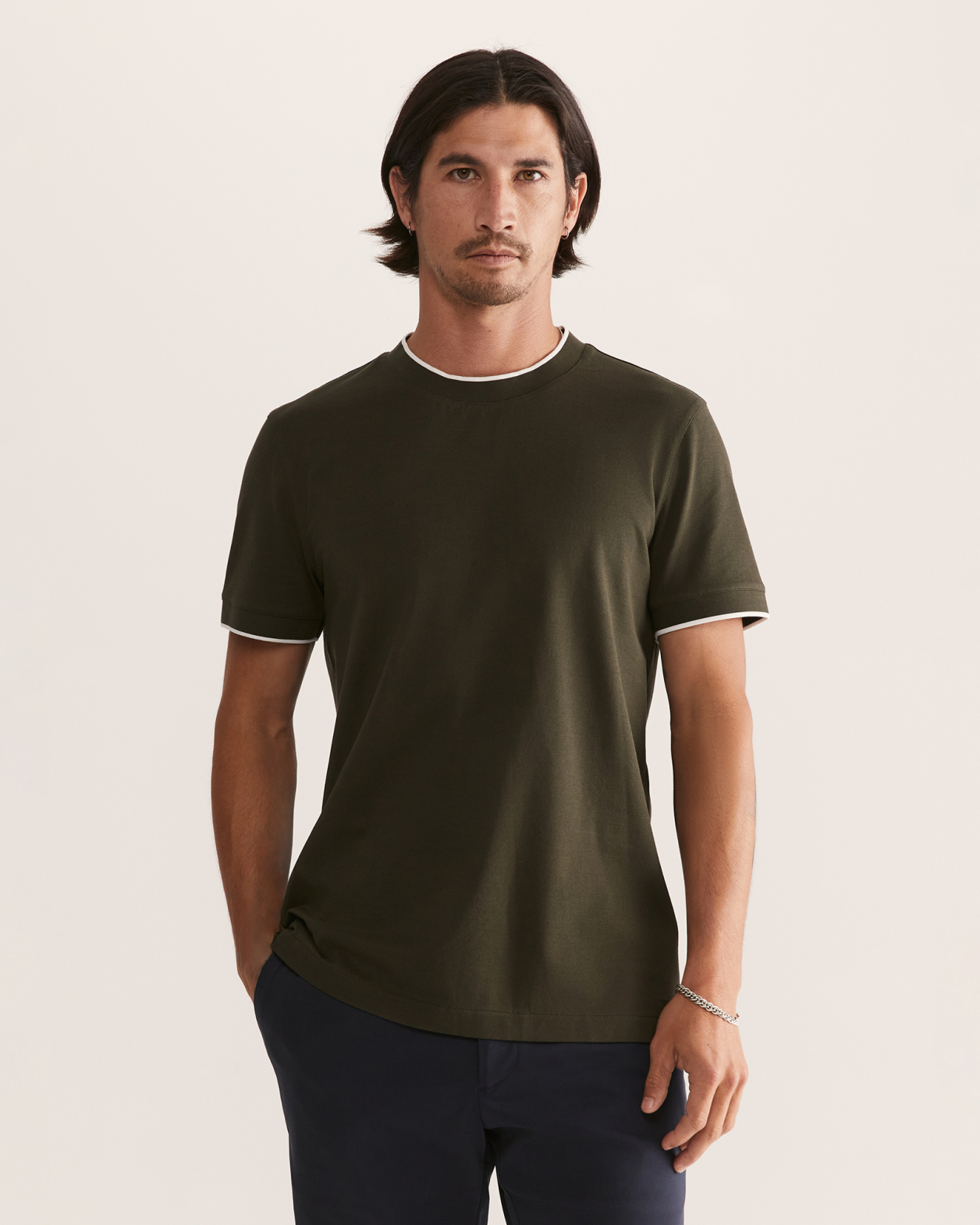 Andy Tipped Crew in KHAKI